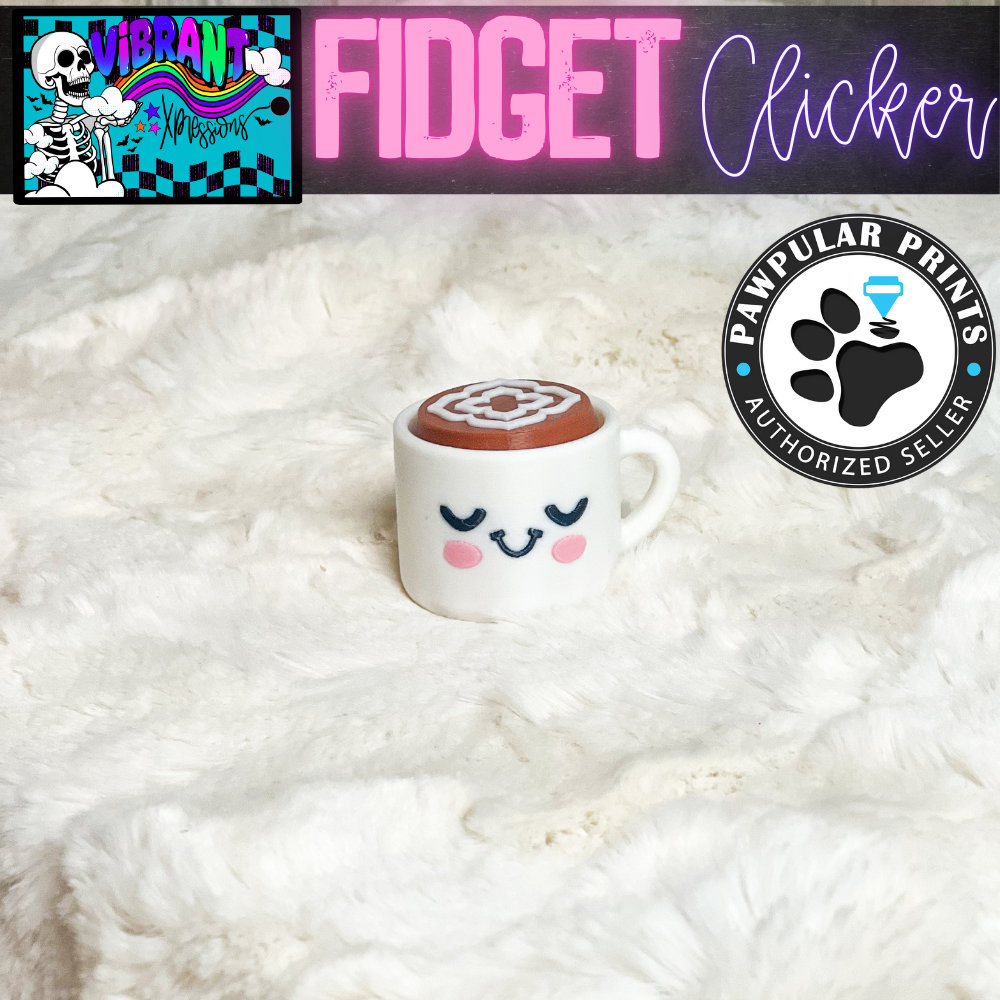 Coffee Themed Collection Fidget Clickers