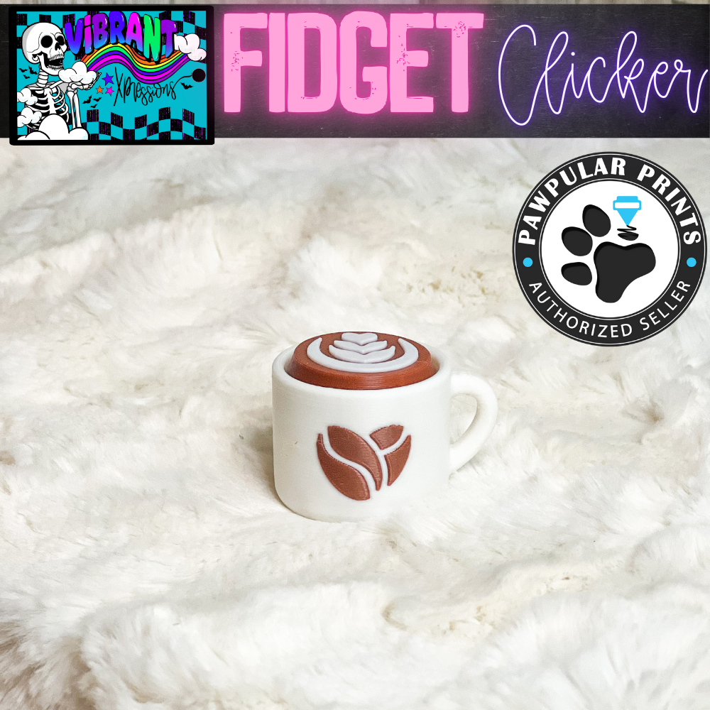 Coffee Themed Collection Fidget Clickers