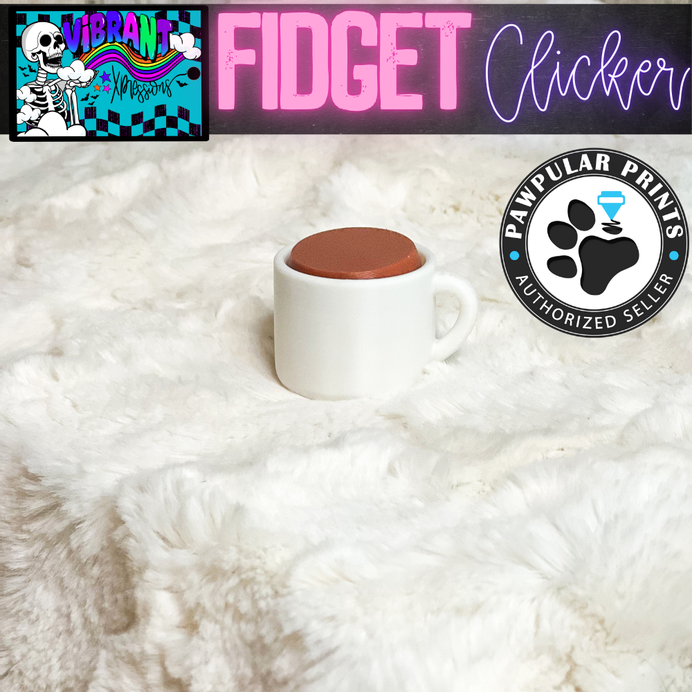 Coffee Themed Collection Fidget Clickers