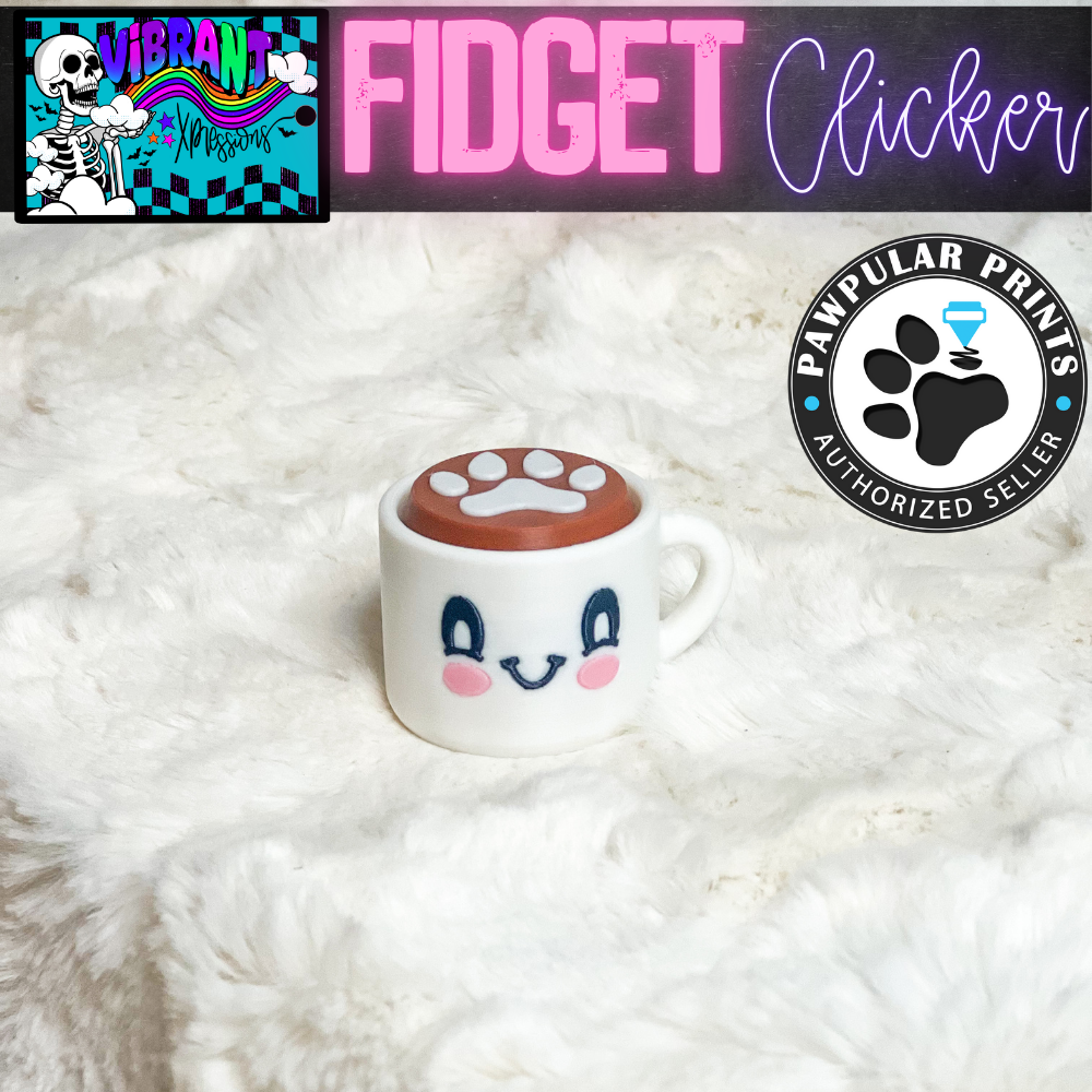 Coffee Themed Collection Fidget Clickers