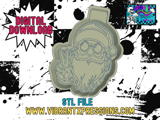 Hippie Santa Mold Maker STL File