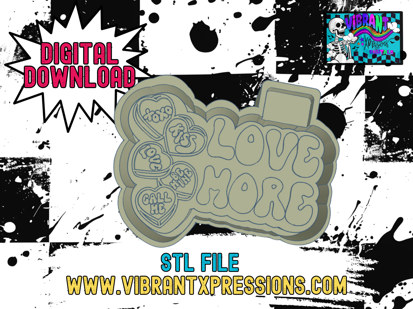 Love More Housing Mold Maker STL File