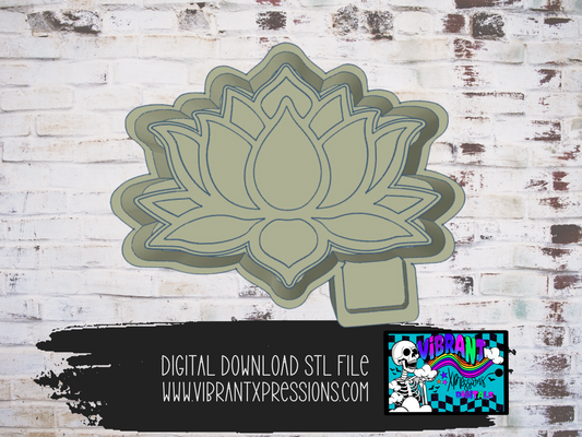 Lotus Flower Mold Maker STL File