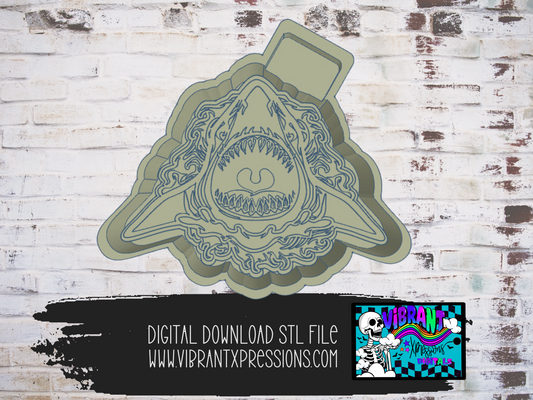 Ocean Shark Mold Maker STL File