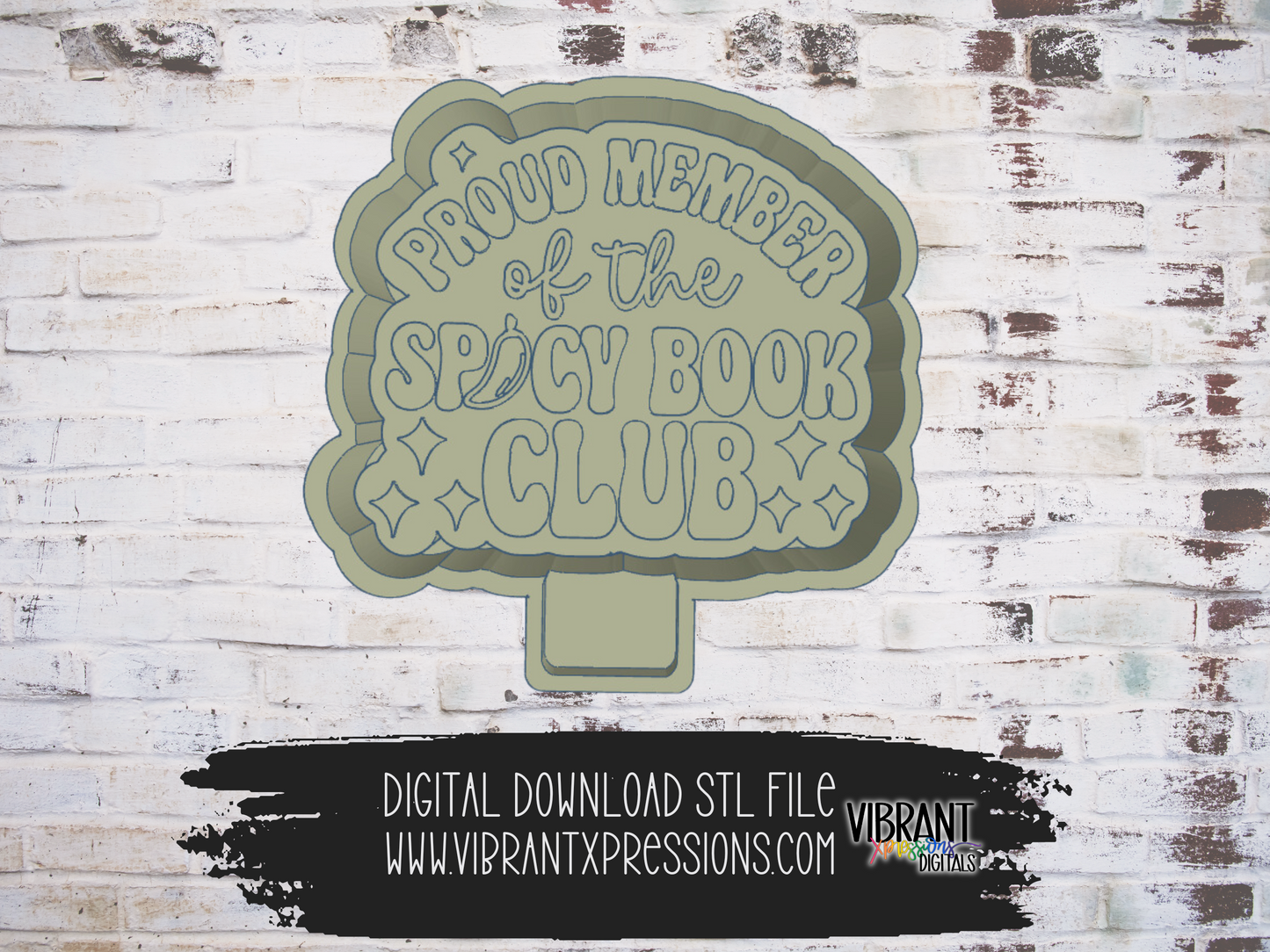 Spicy Book Club Member Mold Maker STL File